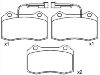 Bremsbelagsatz, Scheibenbremse Brake Pad Set:7 736 222 7